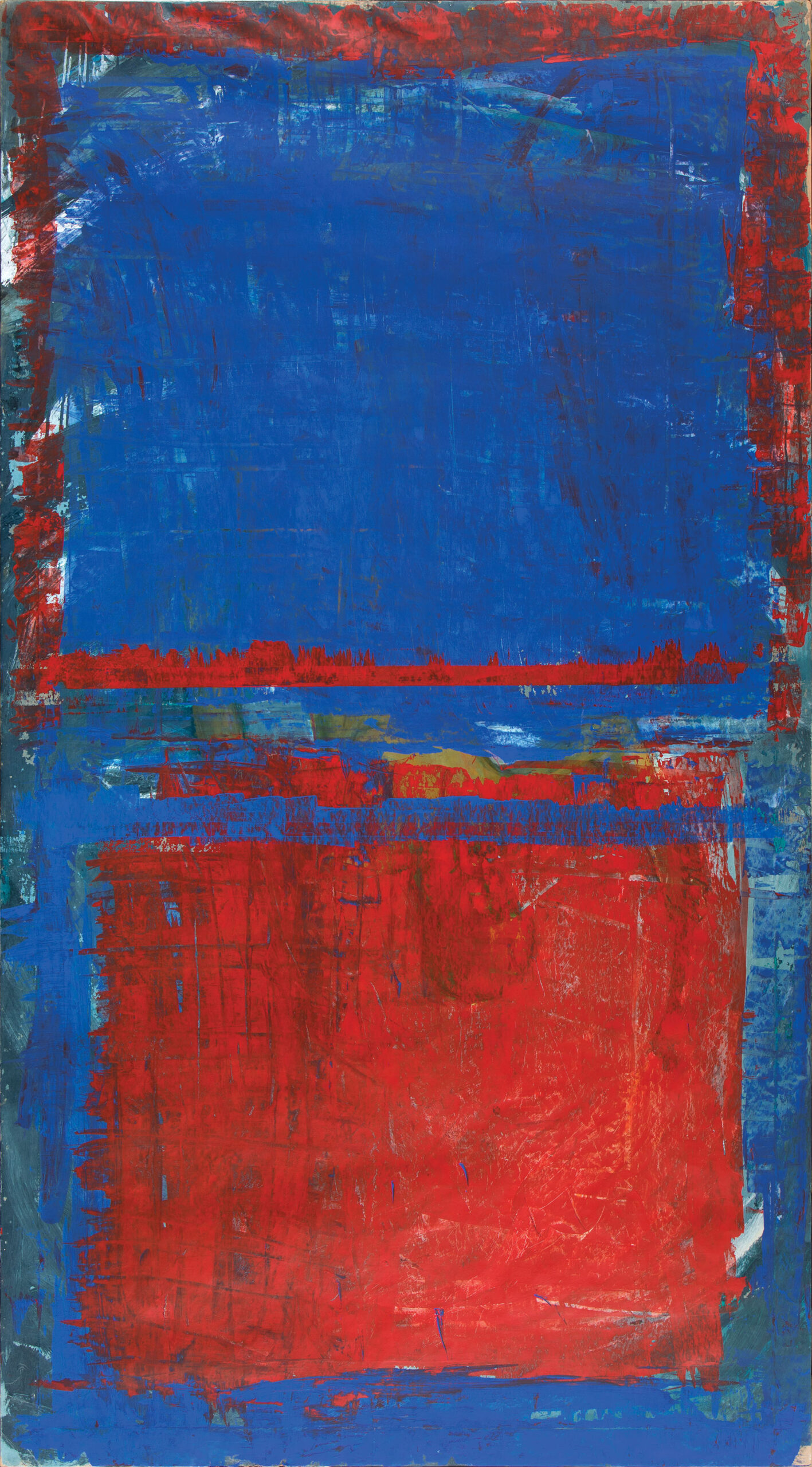 BN, akril na papirju, 235x135 cm, 1987