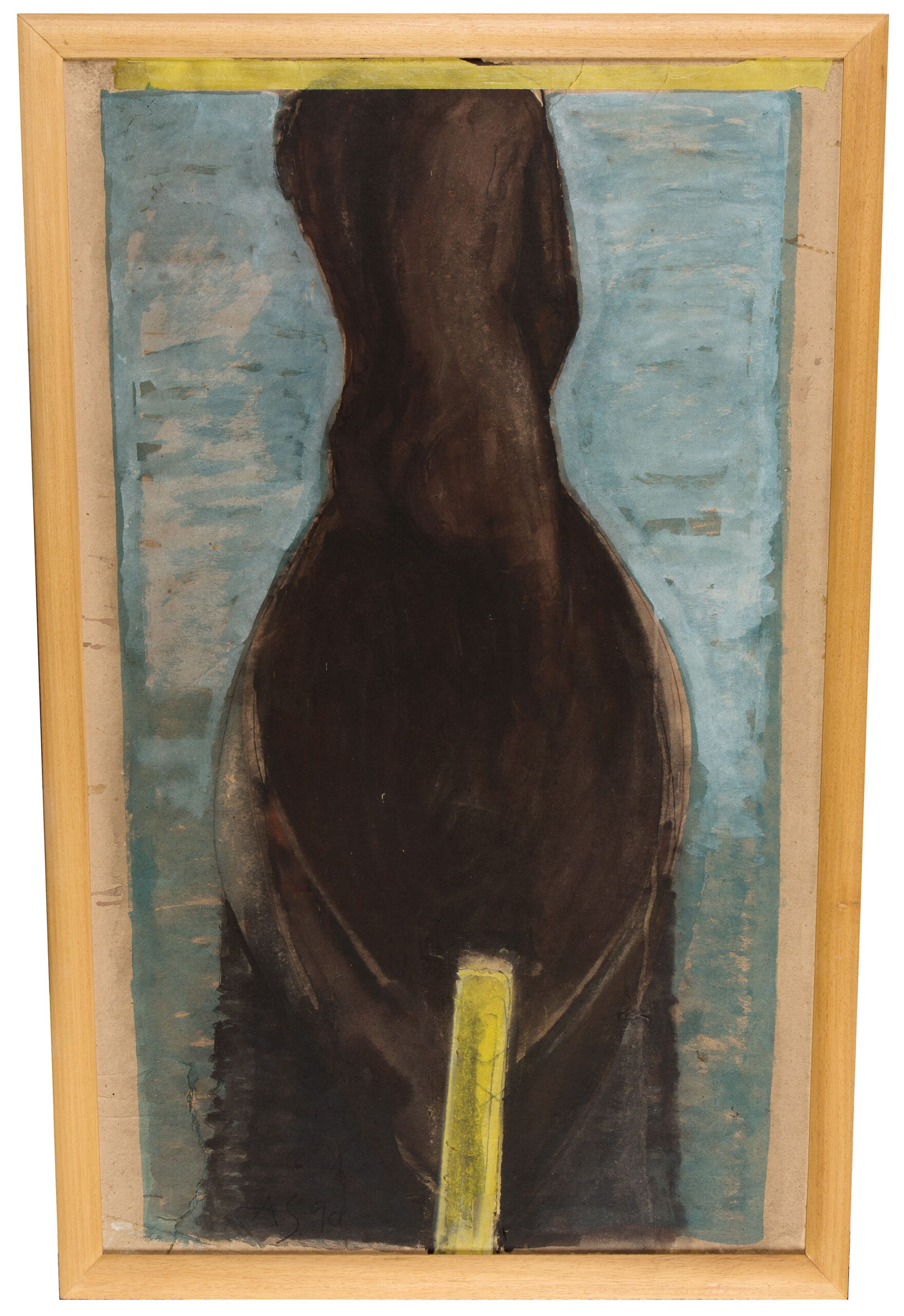 BN, tempera na papirju, 108x64,5/71,5 cm, 1989