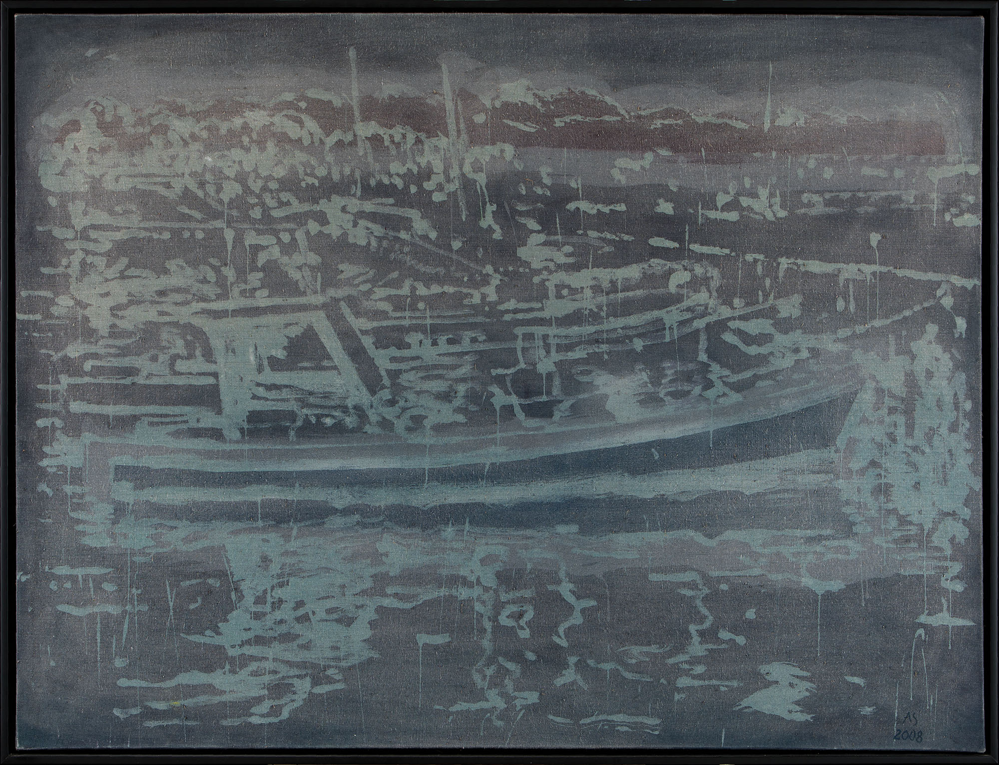 Negativna sled (manko objekta), akril na platnu, 121x161 cm, 2008