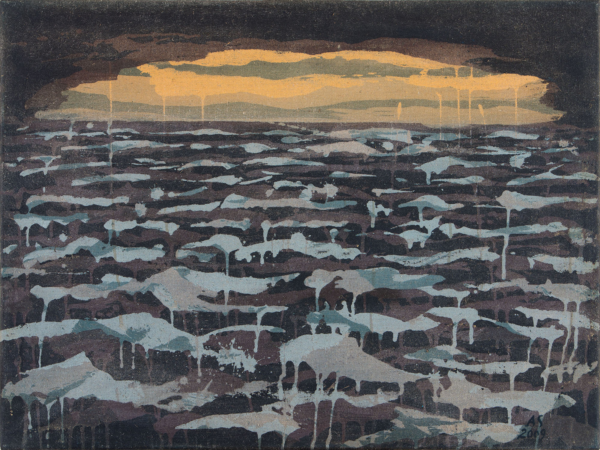 Morje 03, Akril na platnu, 60x80 cm, 2009