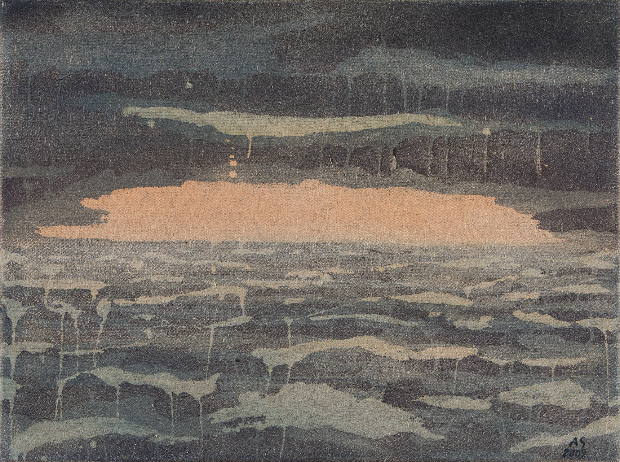 Morje 04, Akril na platnu, 60x80 cm, 2009