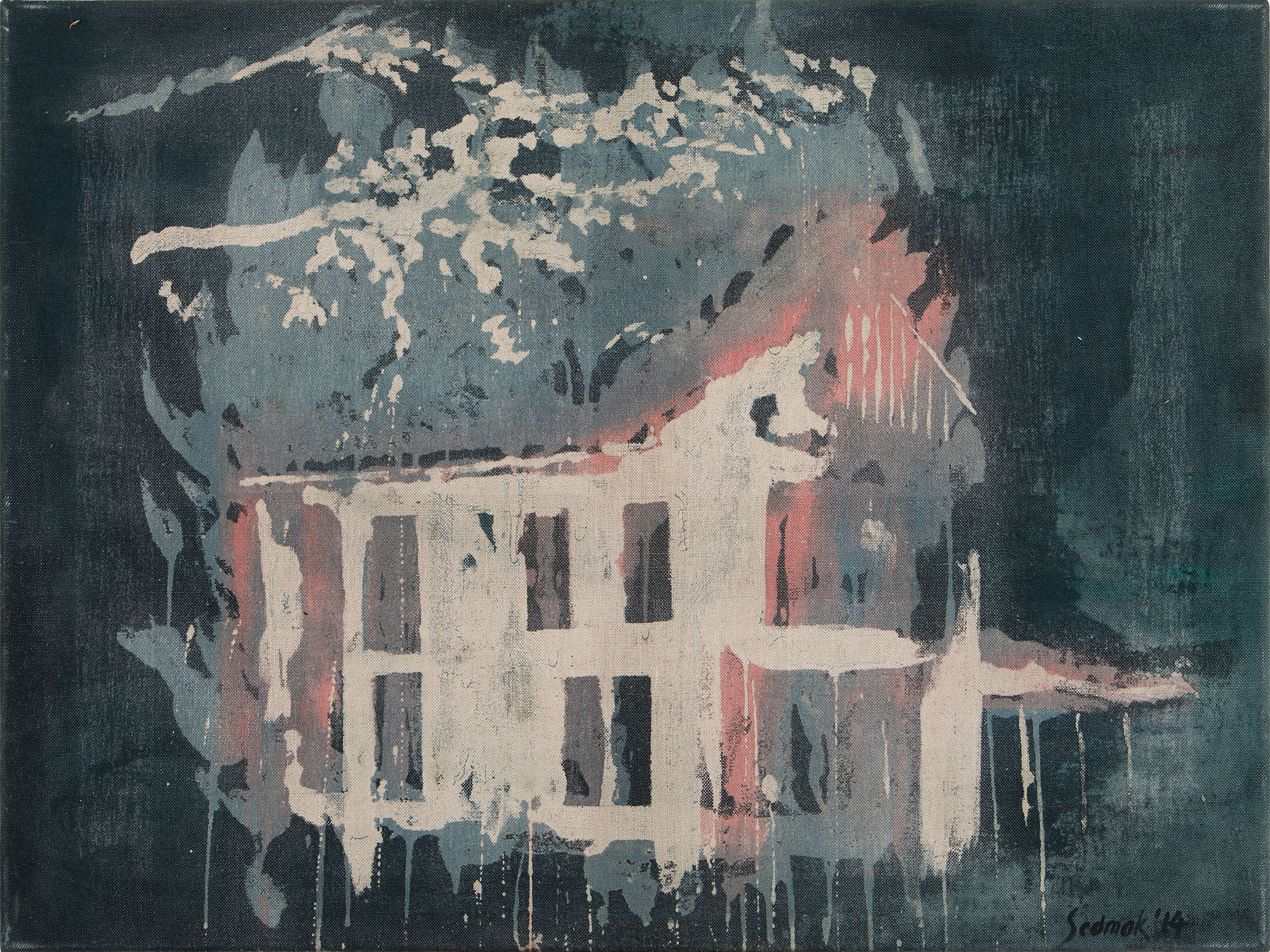 Mihcev dom, akril na platnu, 60x80 cm, 2014